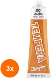 Cretacolor Set 3 x Culoare Tempera Aero, Orange, 42 ml (CUL-3x9220-0300)