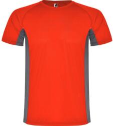 ROLY Férfi Shanghai rövid ujjú sport póló XL szürke|vörös