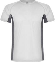ROLY Férfi Shanghai rövid ujjú sport póló XL fehér|szürke