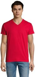 SOL'S Férfi Imperial V nyakú póló L vörös