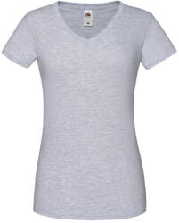 Fruit of the Loom Női Iconic V nyakú póló XL szürke