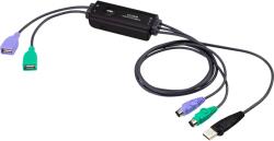 ATEN CV10KM KVM kábel Fekete 0, 8 M (33386G) (33386G)