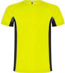 ROLY Férfi Shanghai rövid ujjú sport póló S fekete|sárga