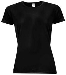 SOL'S Női Sportos Raglan póló XL fekete