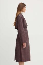 HUGO BOSS bőrkabát - burgundia 40