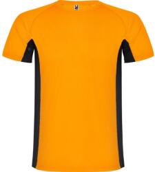 ROLY Férfi Shanghai rövid ujjú sport póló 2XL fekete|narancssárga