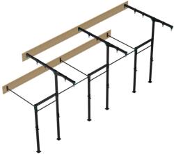 LIVEPRO - Tri Station Wallmount Rings Rig - Falra Szerelhető Erőkeret