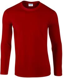 Gildan Unisex felnőtt Soft Touch hosszú ujjú póló XL vörös