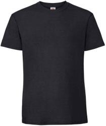Fruit of the Loom Férfi Iconic 195 prémium gyűrűsfonású pamut póló 5XL fekete