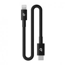 Apple Beats USB-C - Lightning szőtt borítású rövid kábel (20 cm) - fotonfekete (MEQM4EE/A) (MEQM4EE/A)