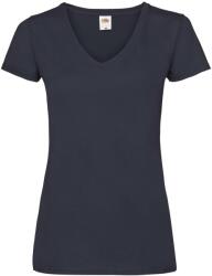 Fruit of the Loom Női Valueweight V nyakú póló XL kék