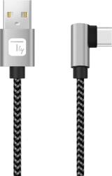 TECHLY ICOC MU2AC9-005-AL USB kábel USB 2.0 0, 5 M USB A USB C Fekete, Szürke (ICOC MU2AC9-005-AL) (ICOC MU2AC9-005-AL)
