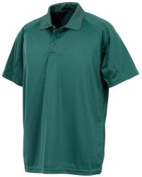 SPIRO Impact Mens Performance Aircool Polo póló póló L zöld