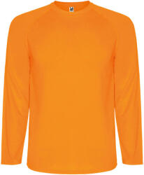 ROLY Montecarlo férfi hosszú ujjú sportpóló M narancssárga