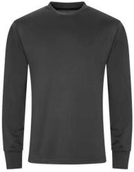 JUST COOL Unisex felnőtt aktív hosszú ujjú póló S barna|szürke