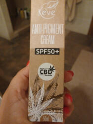 KEVE cbd anti pigment krém spf50+ 50 ml - bioszallito