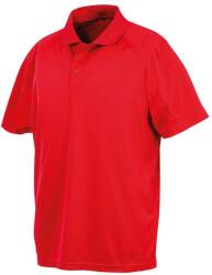 SPIRO Impact Mens Performance Aircool Polo póló póló 3XL vörös