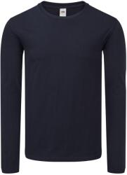 Fruit of the Loom Unisex Felnőtt Iconic hosszú ujjú póló M kék
