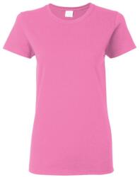 Gildan Női nehéz pamut Missy Fit rövid ujjú póló S lila