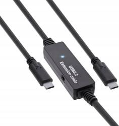 InLine 35671C USB kábel USB 3.2 Gen 1 (3.1 Gen 1) 10 M USB C USB A Fekete (35671C) (35671C)