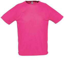 SOL'S Férfi sportos Raglan póló XS rózsaszín|vörös