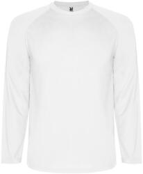 ROLY Montecarlo férfi hosszú ujjú sportpóló S fehér