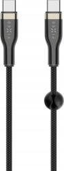 FIXED Braided Cable USB-C/USB-C, 1, 2m, 100W, black (FIXDB-CC12-BK) (FIXDB-CC12-BK)