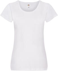 Fruit of the Loom Női eredeti egyszínű póló XS fehér