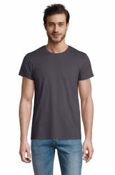 SOL'S Férfi Pioneer organikus pamut póló XS barna|szürke