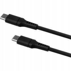 FIXED Liquid Silicone Cable USB-C/USB-C, 2m, 60W, black (FIXDLS-CC2-BK) (FIXDLS-CC2-BK)