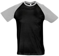SOL'S Unisex felnőtt Funky Raglan póló XL fekete