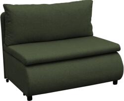 TEMPO KONDELA Fotoliu extensibil cu spaţiu de depozitare, verde, FLIK