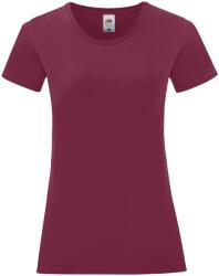 Fruit of the Loom Női Iconic 150 póló XL barna|bordó|vörös