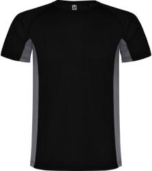 ROLY Férfi Shanghai rövid ujjú sport póló M fekete|szürke