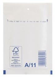 Bluering Légpárnás tasak 11/A szilikon külsõ méret 120x175mm, belsõ méret 100x165mm, Bluering® fehér (LEGPFH11A) - tonerpiac