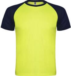 ROLY Unisex felnőtt Indianapolis rövid ujjú sportpóló Unisex felnőtt Indianapolis S kék|sárga