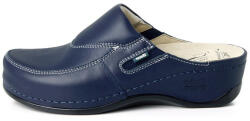 Batz Saboti dama, Batz, FC10-Albastru-Inchis, casual, piele naturala, ortopedici, cu platforma, albastru inchis (Marime: 41)