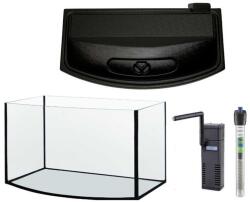  Akvárium szett 60 liter íves - tetővilágítással, szűrővel, fűtővel (10060IFA)