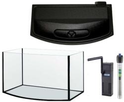  Akvárium szett 54 liter íves - tetővilágítással, szűrővel, fűtővel (10054IFA)