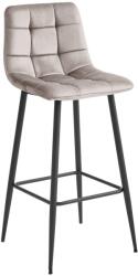  Bárszék fekete lábakkal ARCETO VELVET, bézs