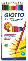GIOTTO Színes ceruza GIOTTO Elios Wood Free háromszögletű 12db/készlet (275800) - nyomtassingyen