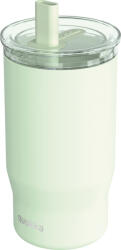 QUOKKA Pahar termic cu pai Quokka Mist, 720 ml, verde pastel (40139)