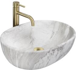 Rea Amelia, pultra szerelhető mosdó 480x345x135 mm, kőutánzat, REA-U8489 (REA-U8489)