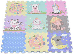 HABTAPI 9 db-os puzzle pasztel ÁLLATOS