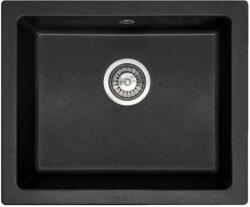 Rea Nels, 1 rekeszes gránit mosogató 560x465x200mm, fekete, ZLE-00109 (ZLE-00109)