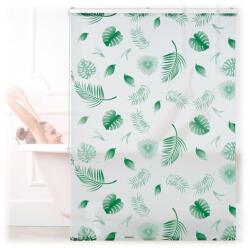  ZÖLD LEVÉL Mintás Zuhanyroló 140 x 240 cm