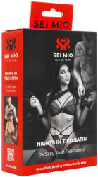 Sei Mio - set de imobilizare din satin - negru