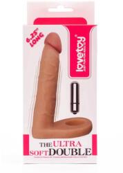  Felcsatolható análdildó vibrációval 15 cm - The Ultra Soft Double-Vibrating #2