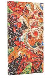 Paperblanks Határidőnapló 2026 Paper Blanks slim heti keményfedeles gumis Gaudi Sun Mosaics (DE0747)