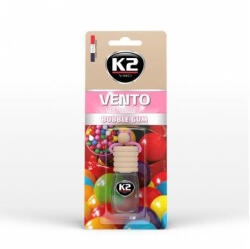 K2 K2AUTO rágógumi illatú légfrissítő üvegben, 8ml, VENTO BUBBLE GUM (V449P) (GD-V449MEL)